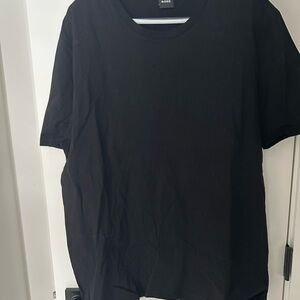 BOSS Men's Black Crew Neck Short Sleeve Tee